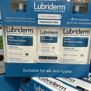 Lubriderm Dermatologist Daily Moisture Lotion for Normal to Dry Skin 3 Pack